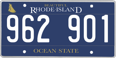 RI license plate 962901