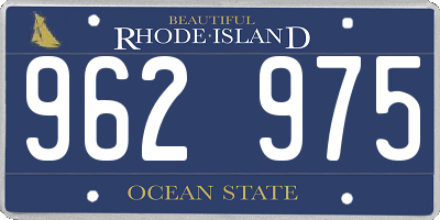 RI license plate 962975
