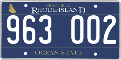 RI license plate 963002