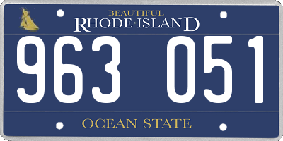 RI license plate 963051