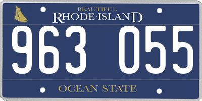 RI license plate 963055