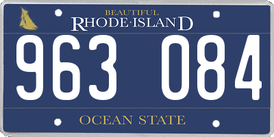 RI license plate 963084