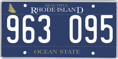 RI license plate 963095