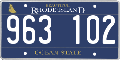 RI license plate 963102