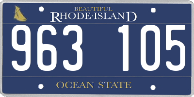 RI license plate 963105