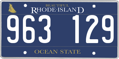 RI license plate 963129