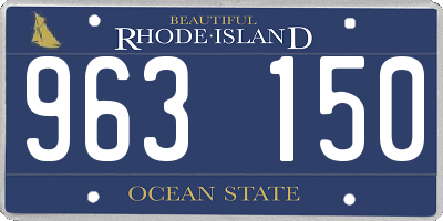 RI license plate 963150