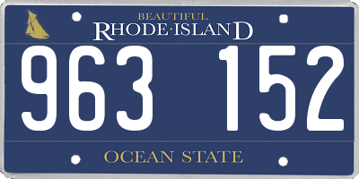 RI license plate 963152