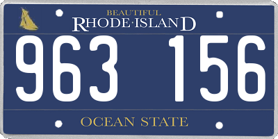 RI license plate 963156
