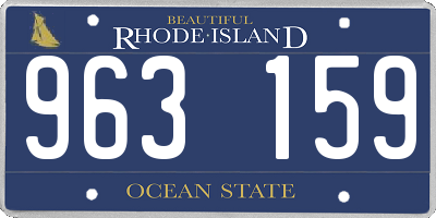 RI license plate 963159