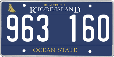 RI license plate 963160
