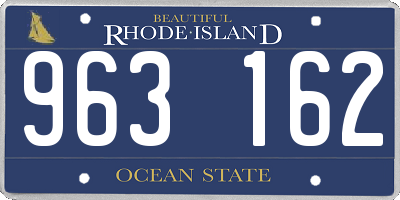 RI license plate 963162