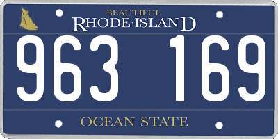 RI license plate 963169