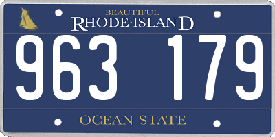 RI license plate 963179