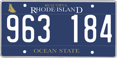 RI license plate 963184