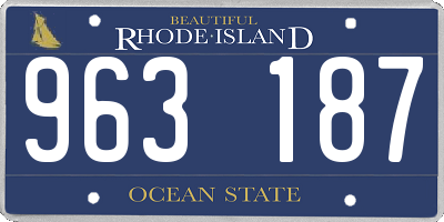 RI license plate 963187