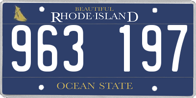 RI license plate 963197