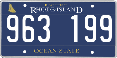 RI license plate 963199