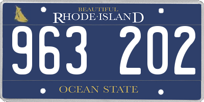 RI license plate 963202