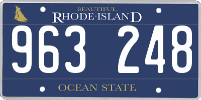 RI license plate 963248