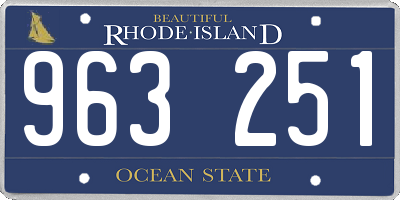 RI license plate 963251