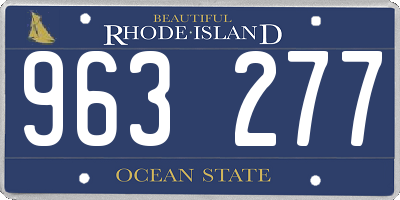 RI license plate 963277