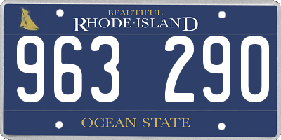 RI license plate 963290