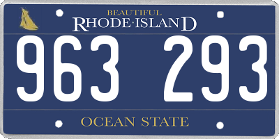 RI license plate 963293