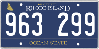 RI license plate 963299