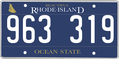 RI license plate 963319