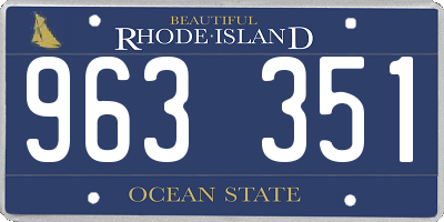 RI license plate 963351