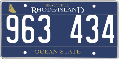 RI license plate 963434