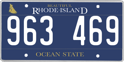 RI license plate 963469