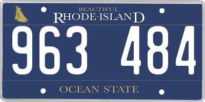 RI license plate 963484