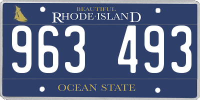 RI license plate 963493
