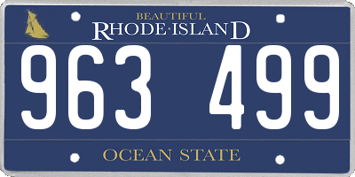 RI license plate 963499