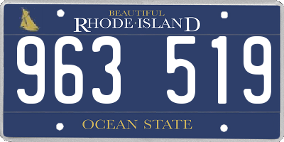 RI license plate 963519