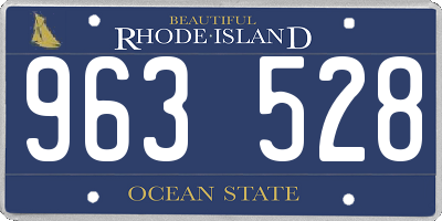 RI license plate 963528