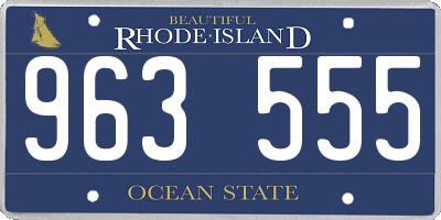 RI license plate 963555