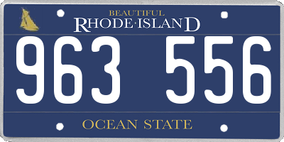 RI license plate 963556