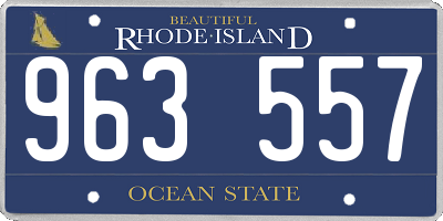 RI license plate 963557