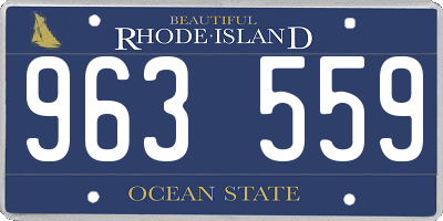 RI license plate 963559