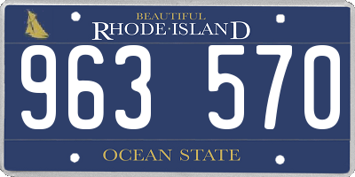 RI license plate 963570