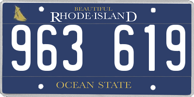 RI license plate 963619