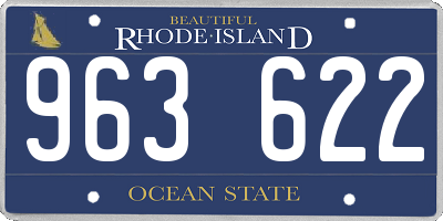 RI license plate 963622