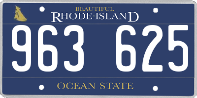 RI license plate 963625