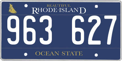 RI license plate 963627