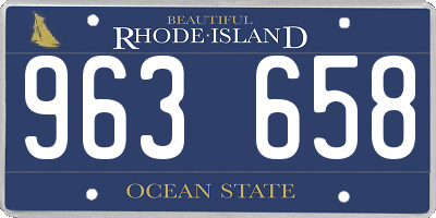 RI license plate 963658