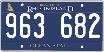 RI license plate 963682