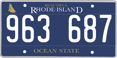 RI license plate 963687